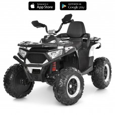 Детский квадроцикл M 6351EBLR-1, белый