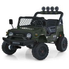 Детский электромобиль джип 2566AEBLR-5(24V), зеленый