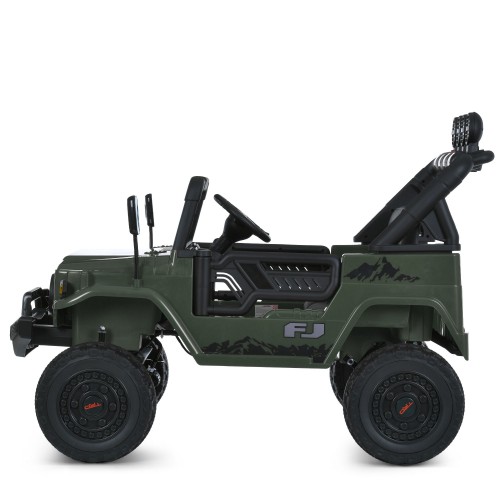 Детский электромобиль джип 2566AEBLR-5(24V), зеленый
