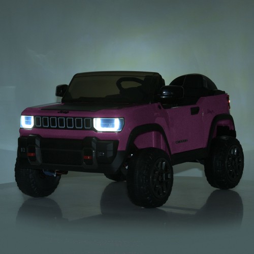 Дитячий електромобыль джип JJ2500EBLR-8(24V), рожевий