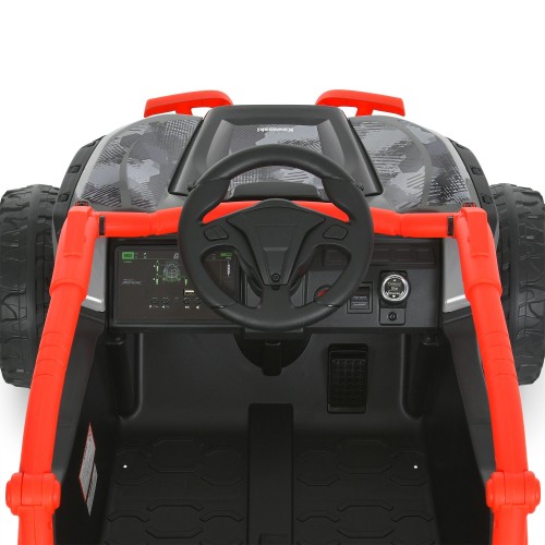 Детский электромобиль джип JS330EBLR-2-3(24V), черно-красный