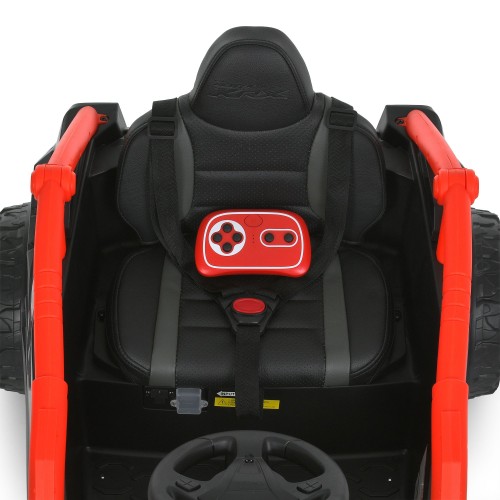 Детский электромобиль джип JS330EBLR-2-3(24V), черно-красный