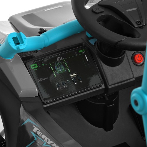 Детский электромобиль джип JS330EBLR-2-4(24V), черно-синий