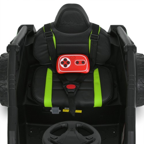 Детский электромобиль джип JS330EBLR-2-5(24V), черно-зеленый