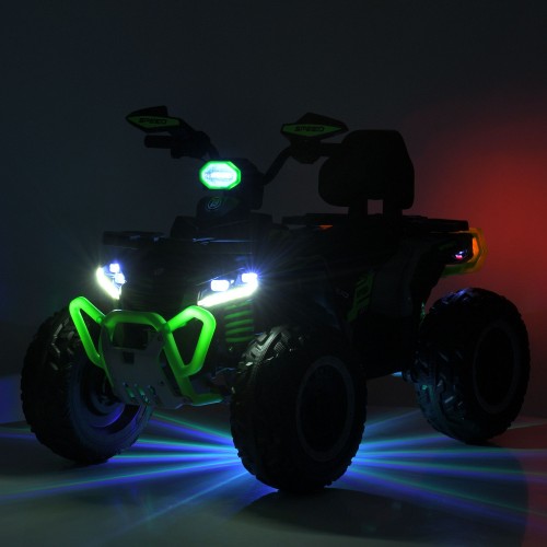 Детский квадроцикл M 6276EBLR-5, зеленый