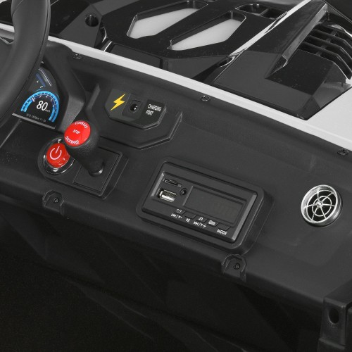 Детский электромобиль джип M 6291EBLR-1(24V), белый