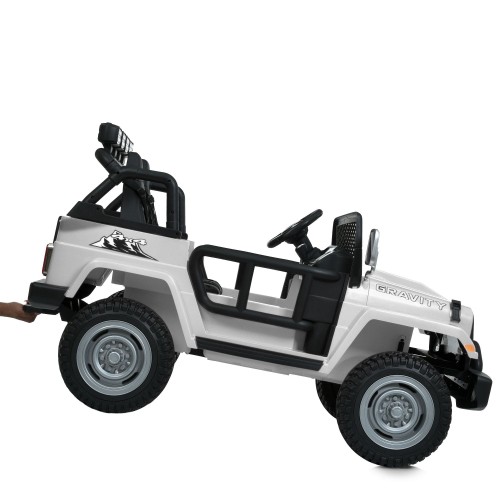 Дитячий електромобіль джип M 6108EBLR-1(24V), бiлий