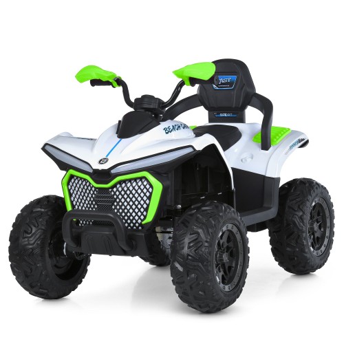 Детский квадроцикл M 6222EBLR-1-5, бело-зеленый