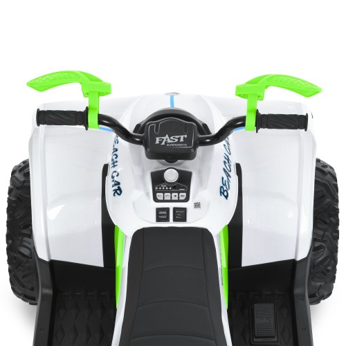 Детский квадроцикл M 6222EBLR-1-5, бело-зеленый