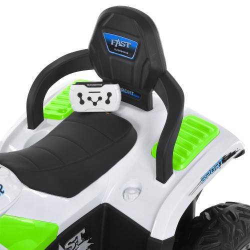 Детский квадроцикл M 6222EBLR-1-5, бело-зеленый