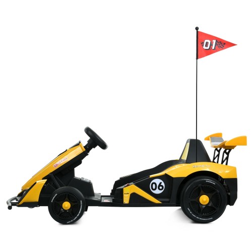 Детский карт M 6147EBLR-6(24V), желтый