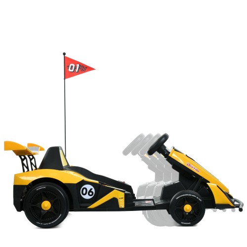 Детский карт M 6147EBLR-6(24V), желтый