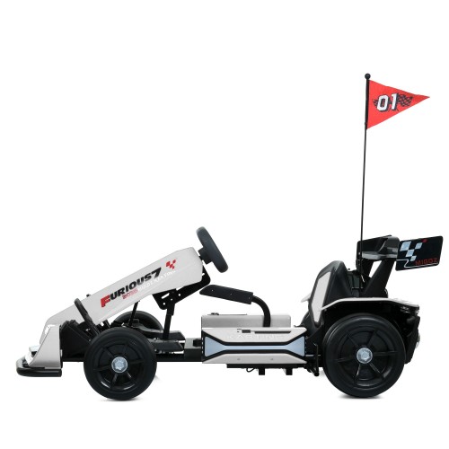 Детский карт M 6148EBL-1(24V), белый