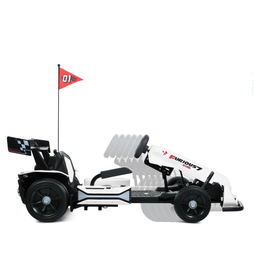 Детский карт M 6148EBL-1(24V), белый