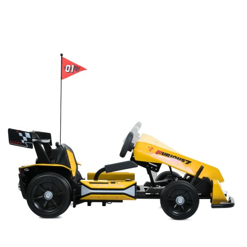 Детский карт M 6148EBL-6(24V), желтый