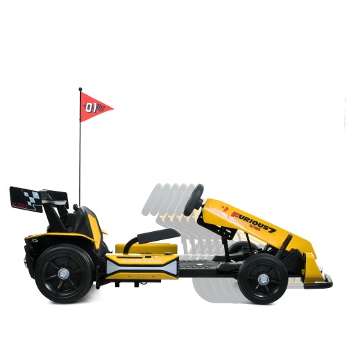 Детский карт M 6148EBL-6(24V), желтый