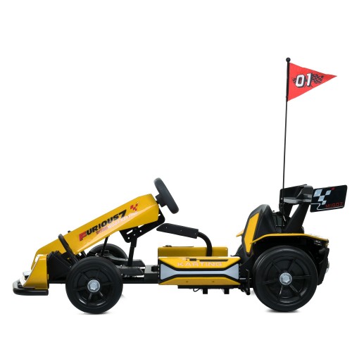 Детский карт M 6148EBL-6(24V), желтый