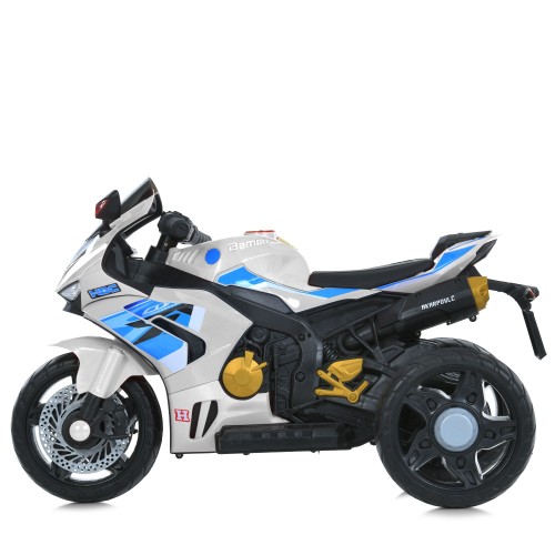 Детский мотоцикл M 6220ELR-1, белый