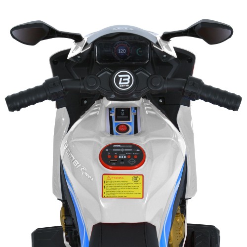 Детский мотоцикл M 6220ELR-1, белый