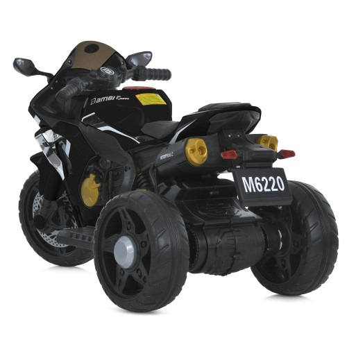 Детский мотоцикл M 6220ELR-2, черный