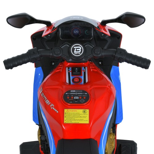 Детский мотоцикл M 6220ELR-3-4, красно-синий