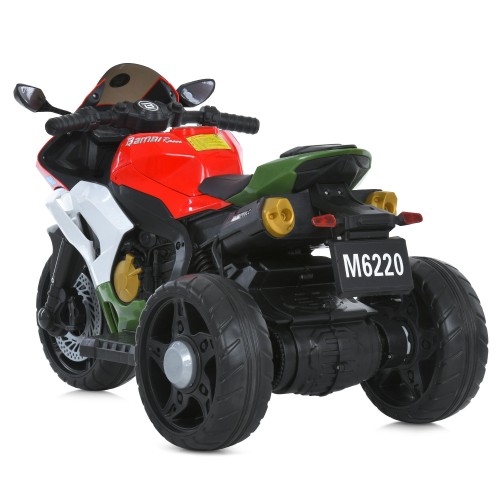 Дитячий мотоцикл M 6220ELR-3-5, червоно-зелений