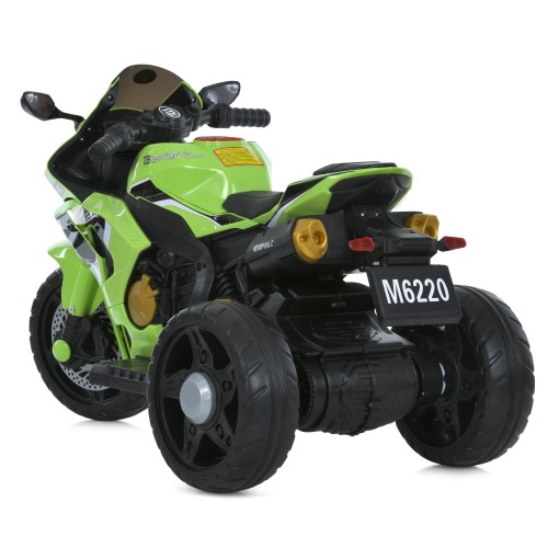 Детский мотоцикл M 6220ELR-5, зеленый