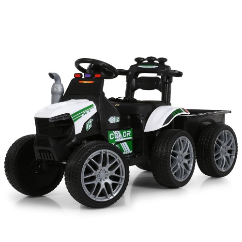 Детский трактор M 6219EBLR-1, белый