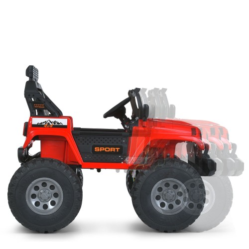 Детский электромобиль джип M 6204EBLR-3(24V), красный