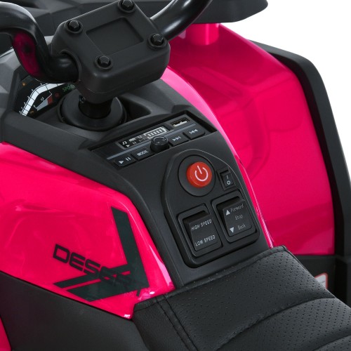 Квадроцикл детский M 6127EBLR-8(24V), розовый