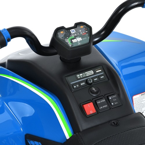 Дитячий квадроцикл M 6128EBLR-4(24V), блакитний