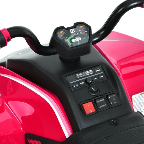 Дитячий квадроцикл M 6128EBLR-8(24V), рожевий