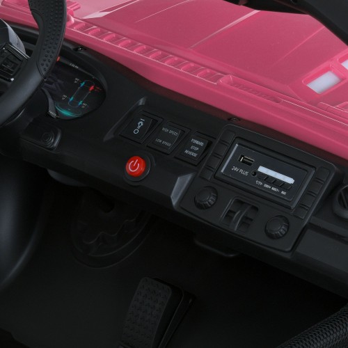 Дитячий електромобіль джип M 6206EBLR-8(24V), рожевий