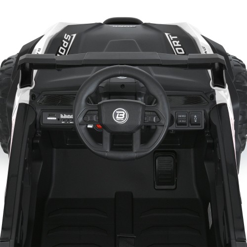 Детский электромобиль джип M 6258EBLR-1, белый