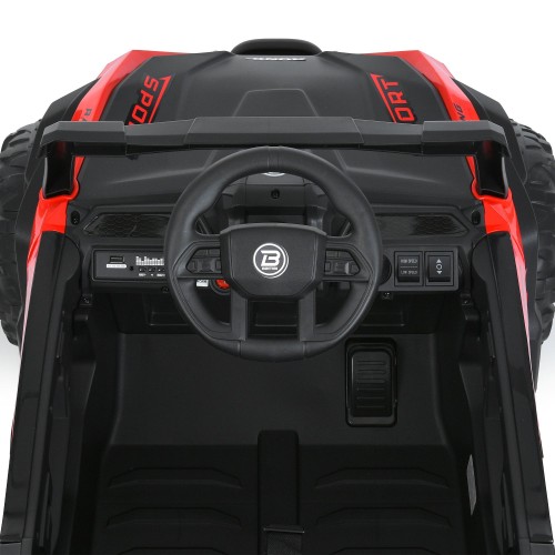 Детский электромобиль джип M 6258EBLR-3, красный