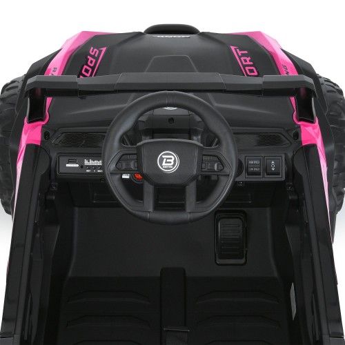 Детский электромобиль джип M 6258EBLR-8, розовый