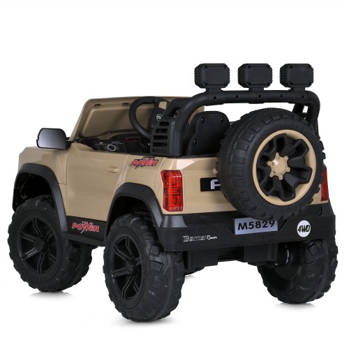 Дитячий електромобіль джип M 5829EBLR-13, бежевый
