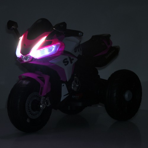 Мотоцикл дитячий M 6267EL-8, рожевий