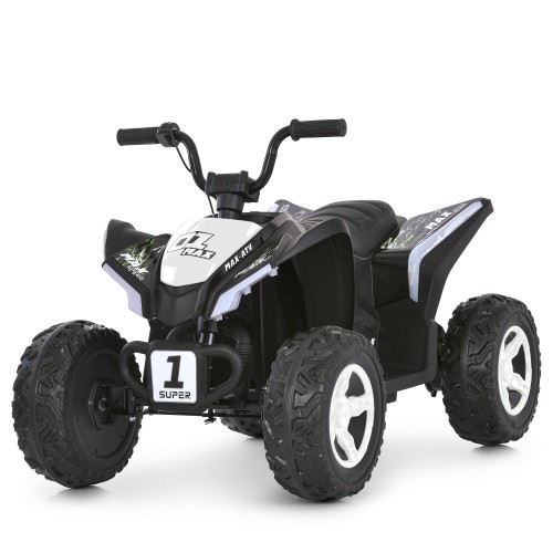 Детский квадроцикл M 6283EL-1-2, бело-черный
