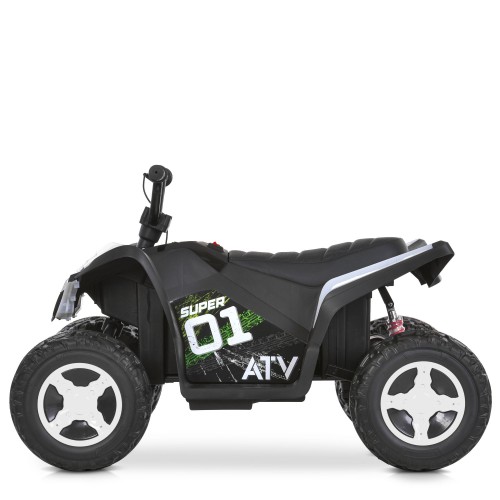 Детский квадроцикл M 6283EL-1-2, бело-черный
