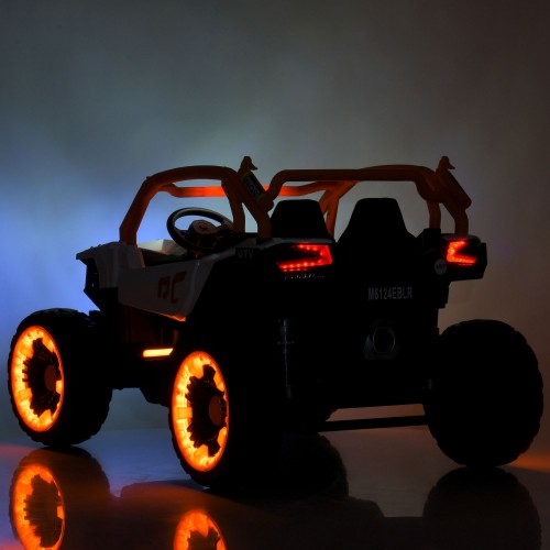 Детский электромобиль джип M 6124EBLR-7(24V), оранжевый