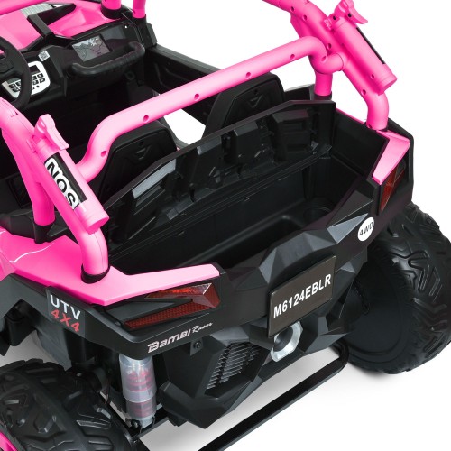 Дитячий електромобіль джип M 6124EBLR-8(24V), рожевий