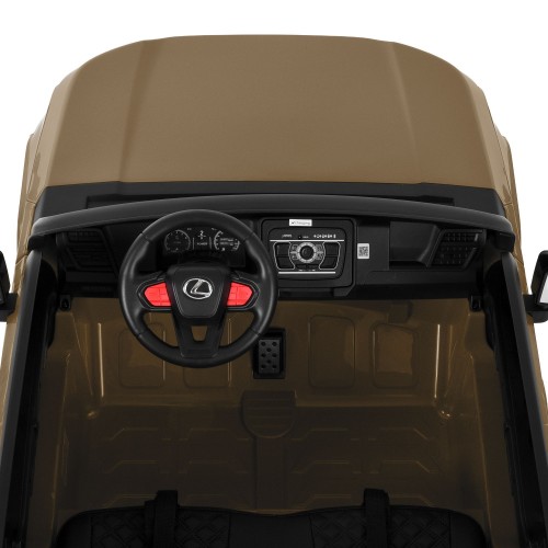 Детский электромобиль джип M 6409EBLR-13, бежевый
