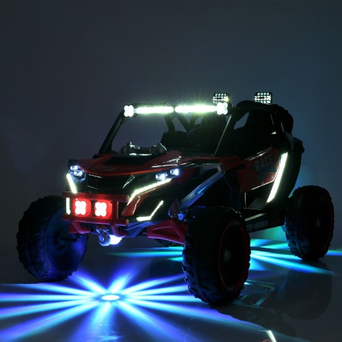 Детский электромобиль джип M 6149EBLR-1-5(24V), бело-зеленый