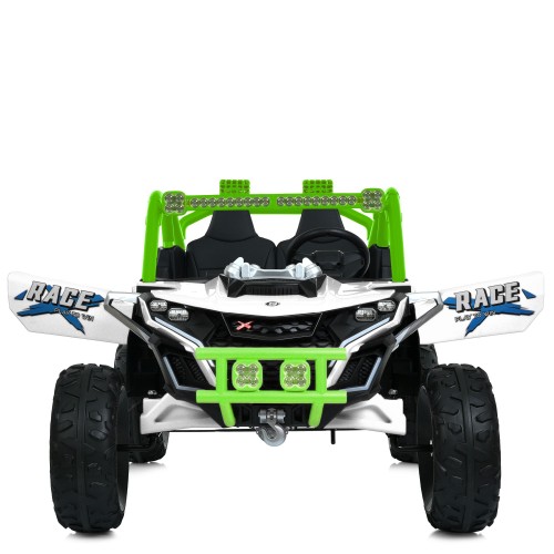 Детский электромобиль джип M 6149EBLR-1-5(24V), бело-зеленый