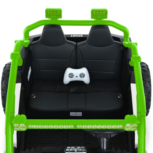 Детский электромобиль джип M 6149EBLR-1-5(24V), бело-зеленый