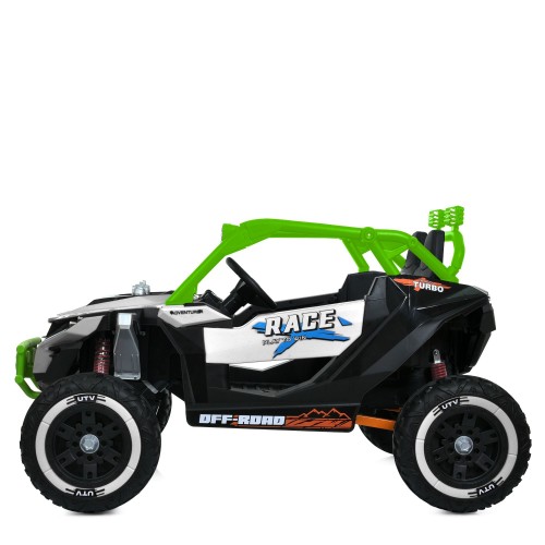 Детский электромобиль джип M 6149EBLR-1-5(24V), бело-зеленый