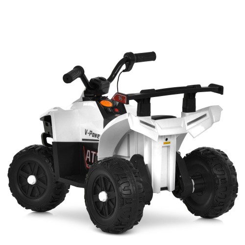 Детский квадроцикл M 6378EL-1, белый